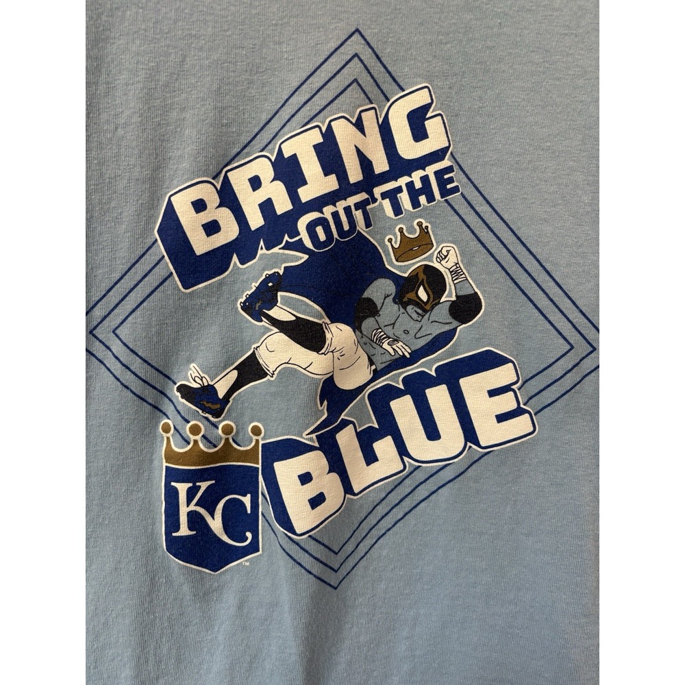 MLB Kansas City Royals, Adult Medium, Bring Out the Blue T-Shirt, Baseball, KC
